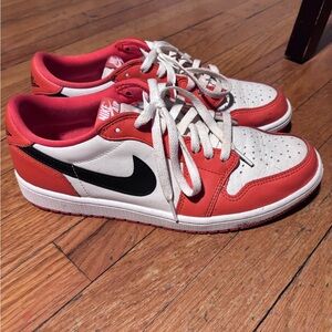 Nike Jordan 1 Low - White, Orange, & Black